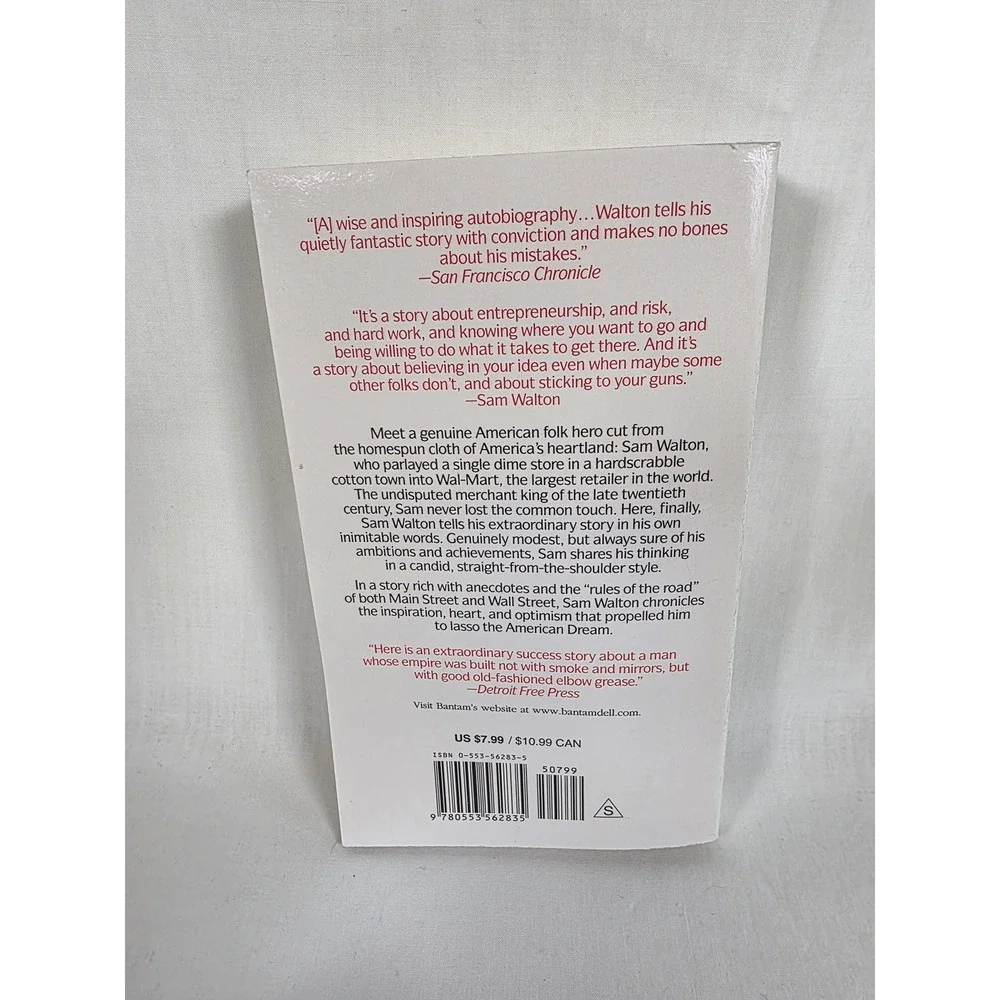 Sam Walton Made in America Autobiography Walmart Entrepreneur Beginning Business